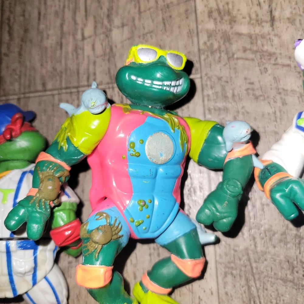 VTG TMNT Teenage Mutant Ninja Turtles Mixed Figure Lot of 12 .. 90s
